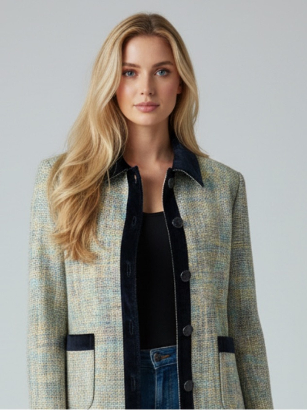 NWT - VINTAGE 1990s UNITED APPAREL - WOMEN’s TWEED jacket